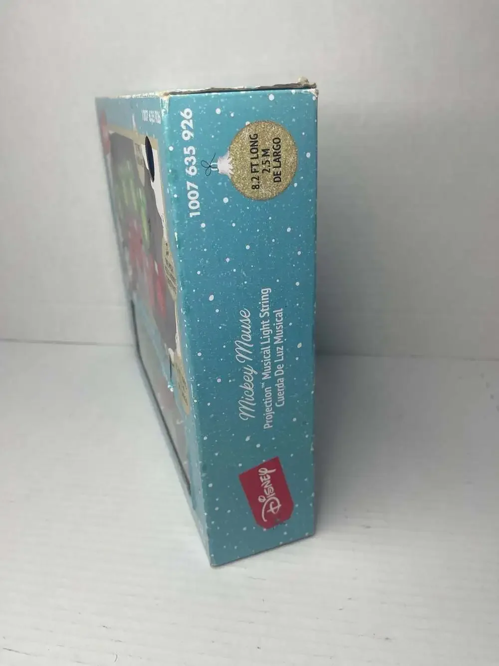 Disney Mickey Mouse Projection Musical Light String 8 Count 8.2ft Christmas Deco